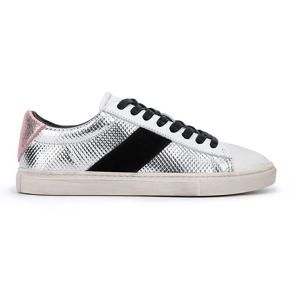 Vintage Havana Aimee Chrome Slip On Sneakers Size 7.5 NIB